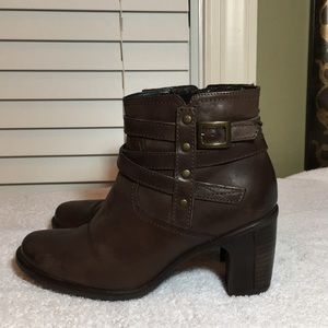 Clarke’s leather ankle boots